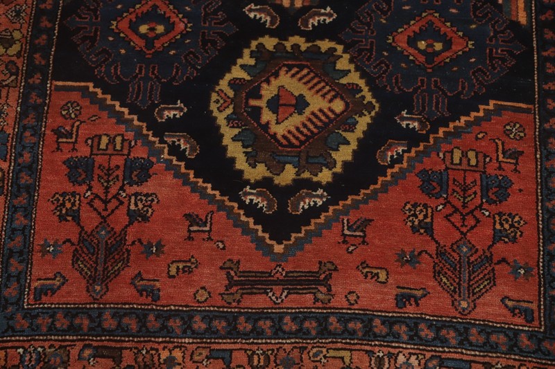 Pre-1900 Vegetable Dye Traditional Handmade 17 ft Long Runner Antique Rug 4x17 gallery