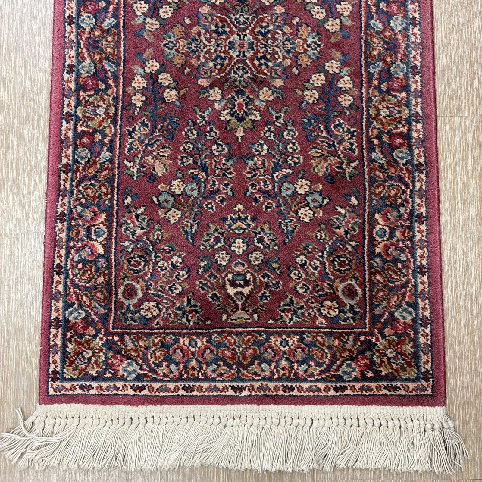 Vintage Karastan Red Sarouk Wool Design 785 2.2'x4' Nice gallery