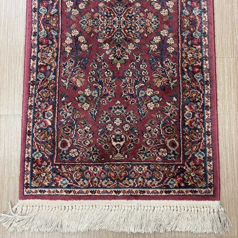 Vintage Karastan Red Sarouk Wool Design 785 2.2'x4' Nice gallery