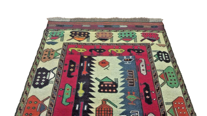 Handmade Afghan amazing war rug Great Quality Beauiful design 184 cm x 110 cm gallery