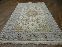 Royal Design Bohemian Turkish Rug,Hand made Silk and wool Turkish Rug 5.1×8.1 Ft