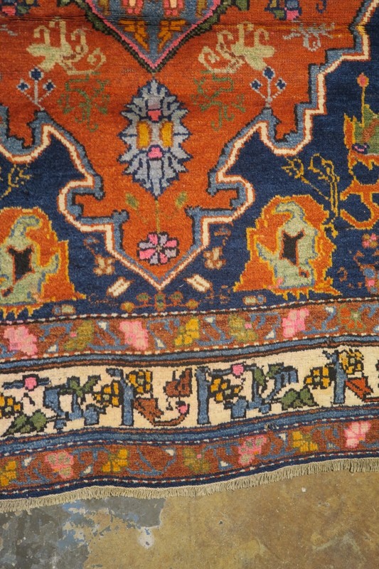 Antique Vintage Russian Caucasian Shirvan Kazak Hand Knotted Wool Rug 3'9 x 6'9 gallery