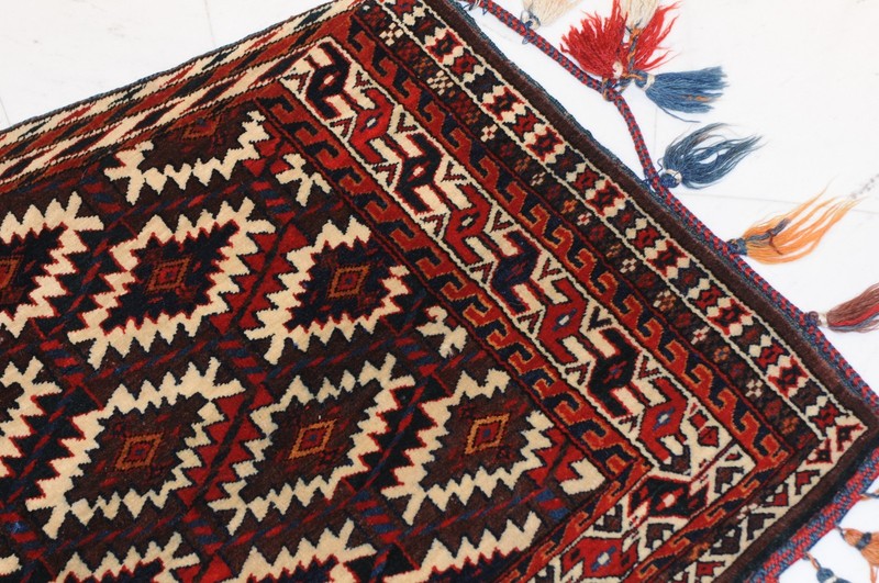 Antique and rare Turkmenian Yomud Asmalik for a Marriage Camel around 1910 gallery