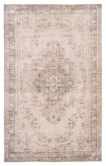 Vintage Hand-Knotted Area Rug 5’5″ x 8’11” Traditional Oriental Wool Carpet
