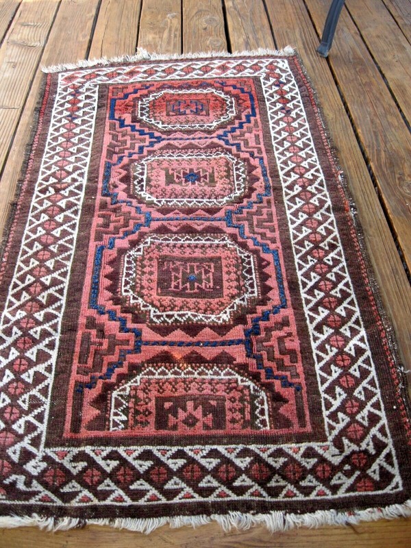 ANTIQUE 1890- 1900 BLOUCH FINE KNOTS GREAT COLORS gallery