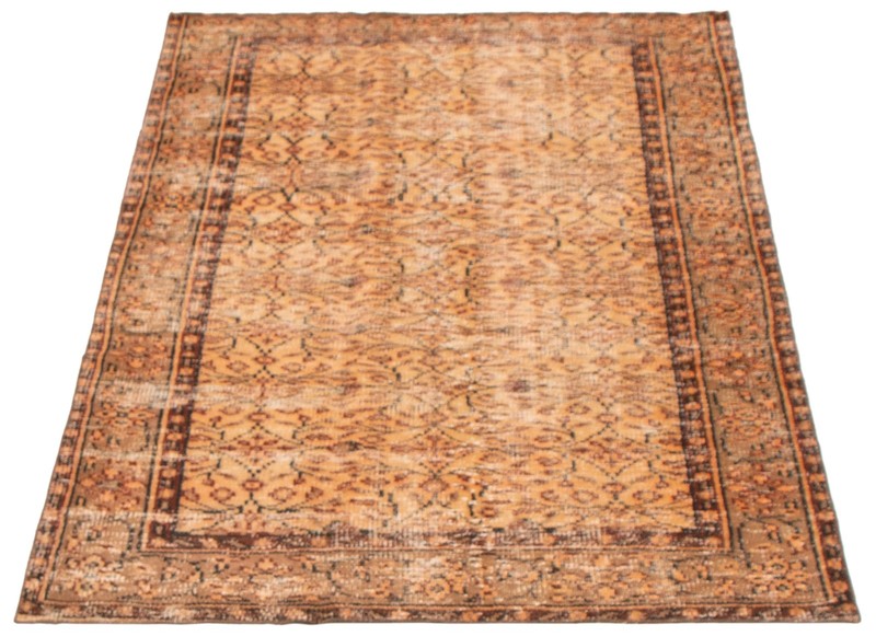 Vintage 4'1" x 6'4" Traditional Hand Knotted Vegetable Dye Wool Area Rug gallery