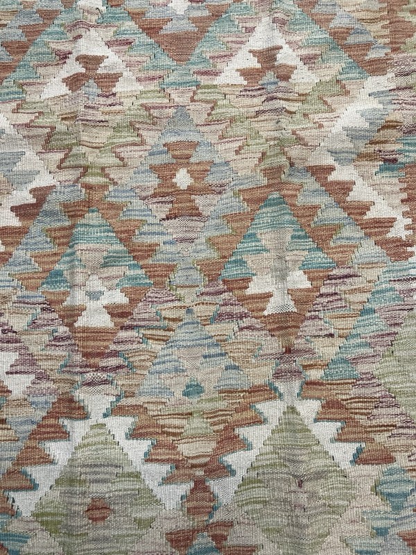 Vintage Kilim Traditional Hand Made Oriental Wool Kilim 4ft11inx3ft 145cmx99cm gallery