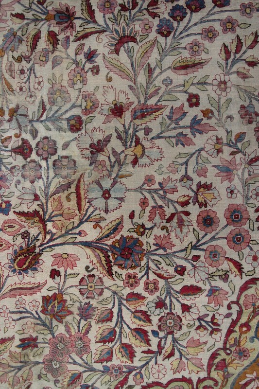 10x14 Exceptional Rare Antique Fine Silk Handmade Rug Bird Design 328cm x 427cm gallery