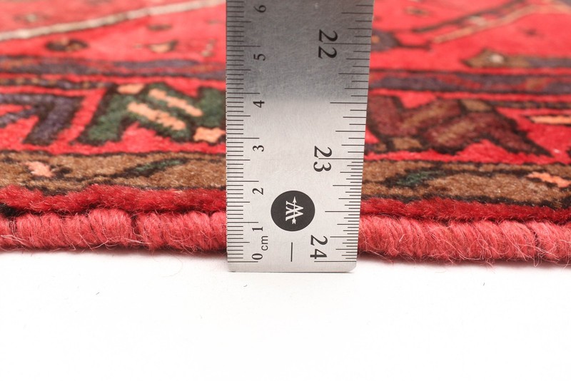 Vintage Red Traditional 4'3" x 6'11" Hand-Knotted Oriental Wool Area Rug gallery