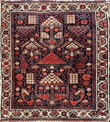 Antique Handmade Azerbaijan Rug/ Bag, 22″ x 24″ #17545