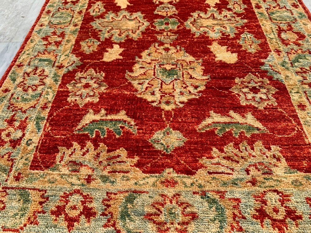 Modern Afghan Rug, Hand-Knotted Chobi Wool, Traditional Area Carpet (3x4 ft.) gallery