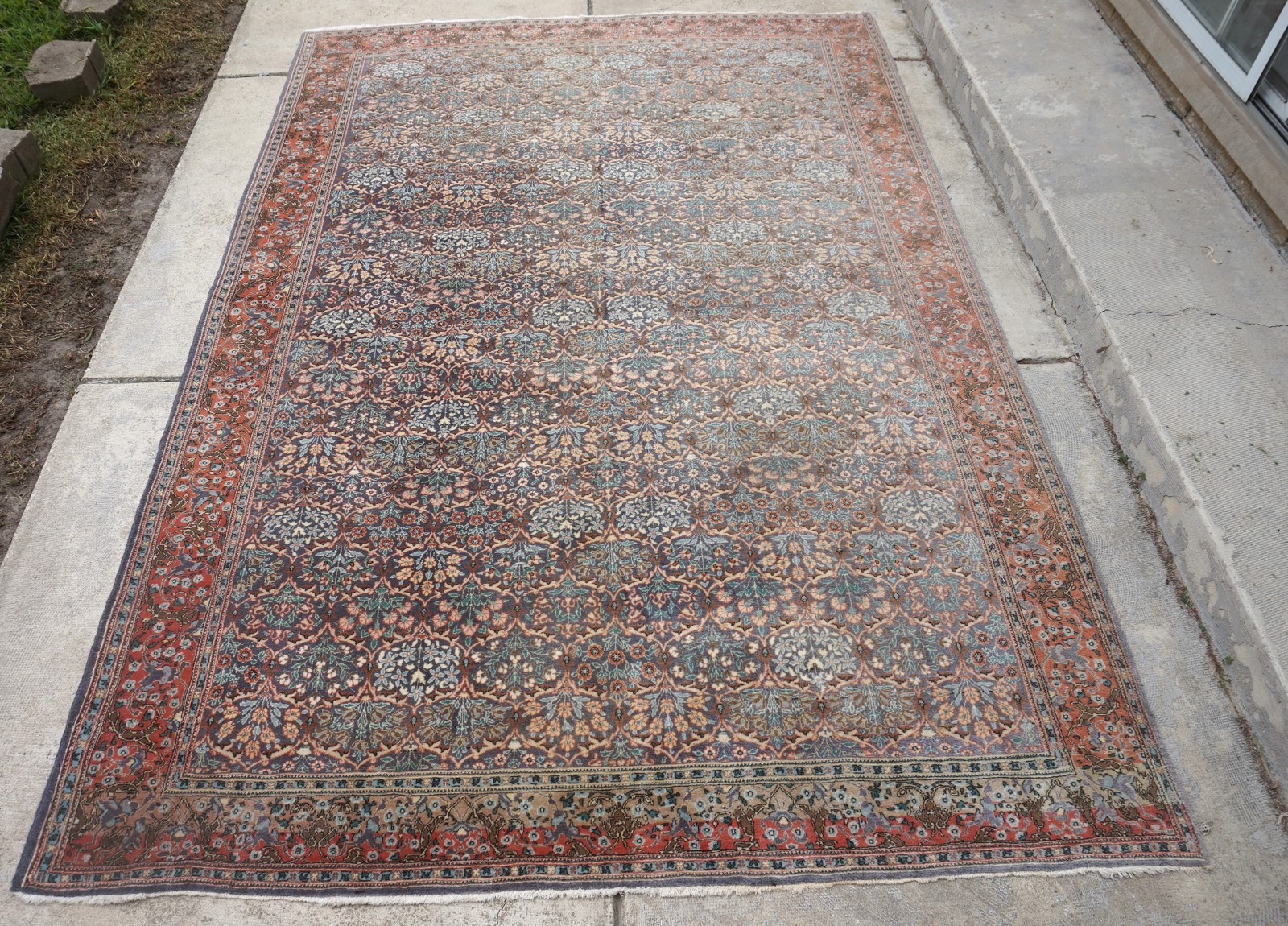 Vintage Bijar Sun Faded Rug 7'x9' gallery
