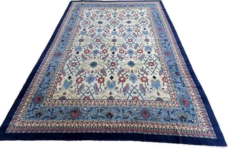 9X12 Rare Antique Chinese Peking Rug Art Deco 274cm x 353cm C.1890 gallery