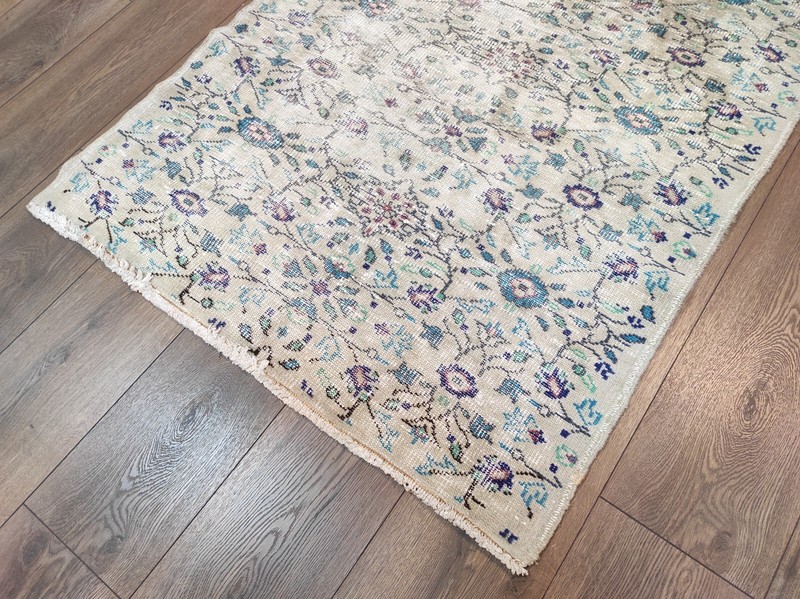 White Area Rug, Home Decor, Handmade Area Rug, Floor Rug, 3.9 x 6.4 ft gallery