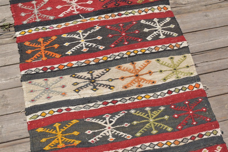 Turkish Rug 24''x80'' Oriental Runner Kilim Corridor Cicim Hallway 2x6 Size gallery