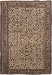 Vintage Hand-Knotted Area Rug 6’5″ x 9’3″ Traditional Wool Carpet