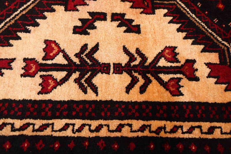 Traditional Vintage Hand-Knotted Area Rug 3'7" x 5'11" Oriental Wool Carpet gallery