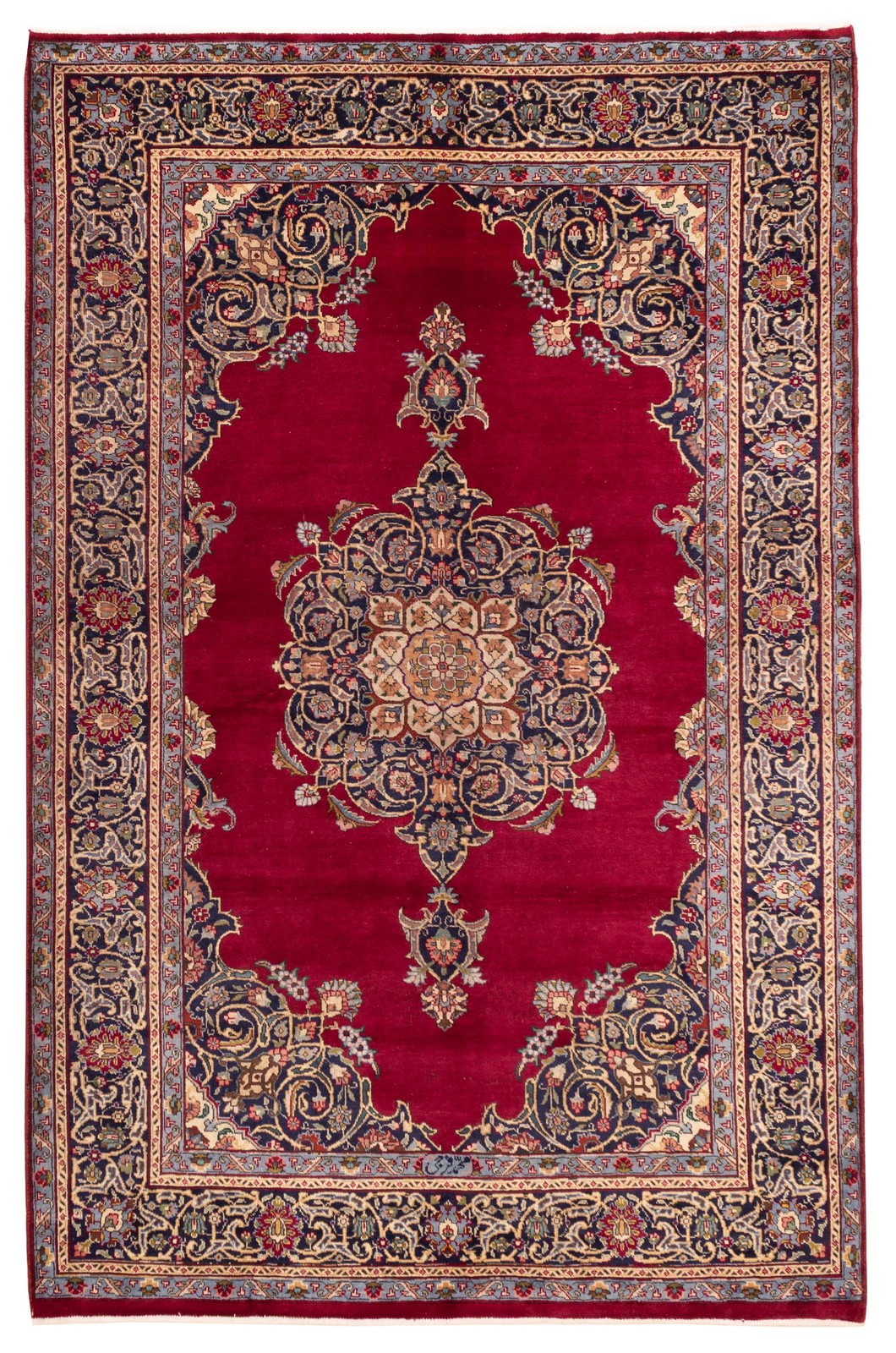 Vintage 6'5" x 9'9" Traditional Hand Knotted Vegetable Dye Wool Area Rug gallery