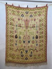 Vintage Fabulous Hand Knotted Dated Swedish Scandinavian Rya Shag Wool RugCarpet