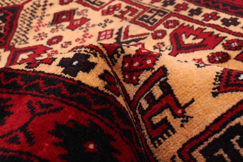 Vintage 3'2" x 5'11" Traditional Hand Knotted Vegetable Dye Wool Area Rug gallery
