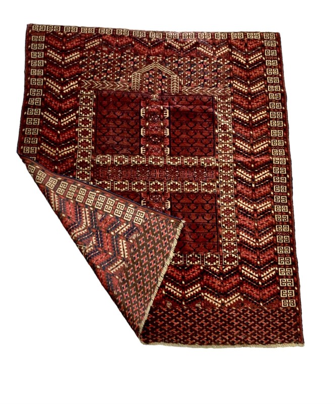 Rug Tribal Carpet Afghan Turkmen Oriental Antique Colourful Decor gallery