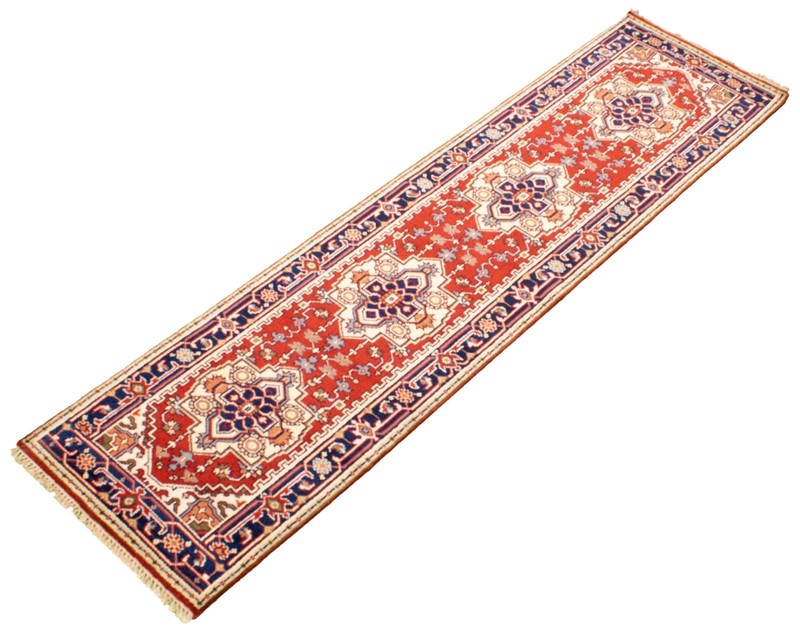 2'7" x 10'0" Vintage Hand-knotted Runner Rug Traditional Oriental Wool Carpet gallery
