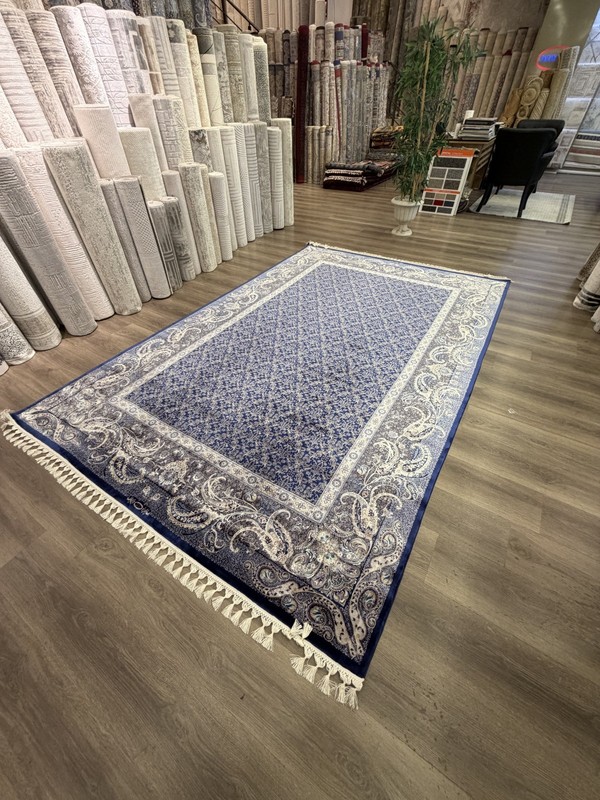 Turkish Pure Silk Rug 7x10 FT Machine Made Luxury Oriental Carpet Handmade Fring gallery