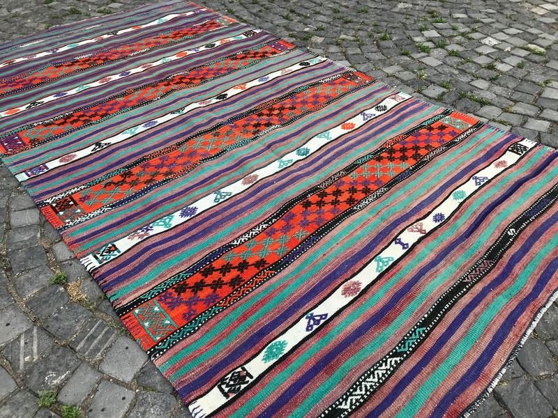 Vintage Kilim Rug Bohemian Large Kilim Turkish Handmade Kilim 10.8 X 5.6 Ft gallery