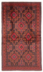Vintage 3’8″ x 6’5″ Traditional Hand Knotted Vegetable Dye Wool Area Rug