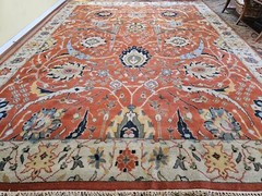 9 x 12 VINTAGE DESIGN INDO USHAK HERIZ SERAPI KAZAK TURKISH CAUCASIAN ANTIQUE