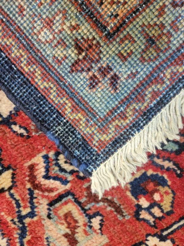 Antique Oriental Hand-Knotted Wool Area Rug Collectible Mahal Red 7'2" x 9'8" gallery