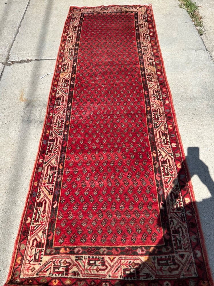 Antique Sarouk runner 3.6x10.0