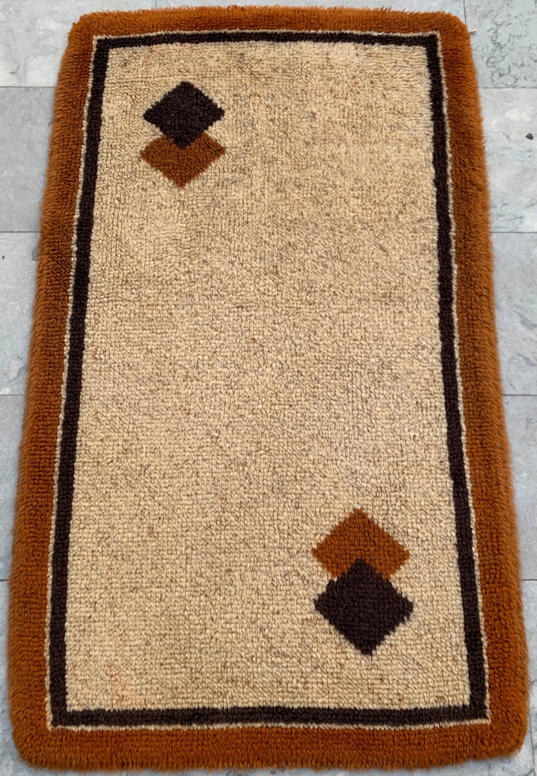 Vintage Mid-Century Scandinavian: Long-Pile Rya Shags, Traditional Rug (3x4 ft.) gallery