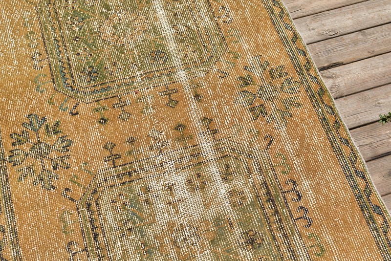 Turkish 2x11 Oushak Oriental Runner Vintage Hallway Stairs Rug 35''x137'' gallery