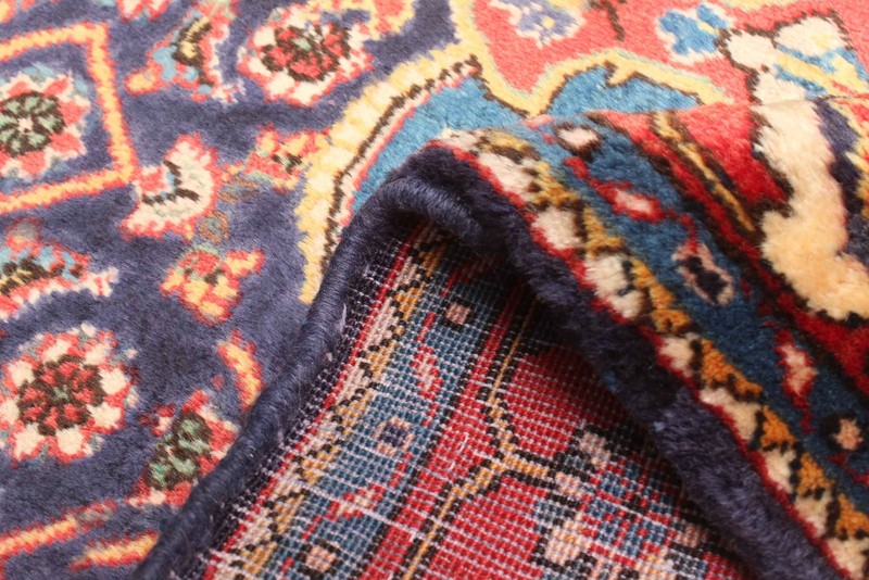Traditional Vintage Hand-Knotted Area Rug 3'8" x 4'6" Oriental Wool Carpet gallery