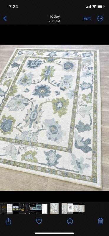 5'9 x 9'8 Ft Oushak Area Rug, Turkish Area Rug, Living Room Rug, Bohemian Rug gallery