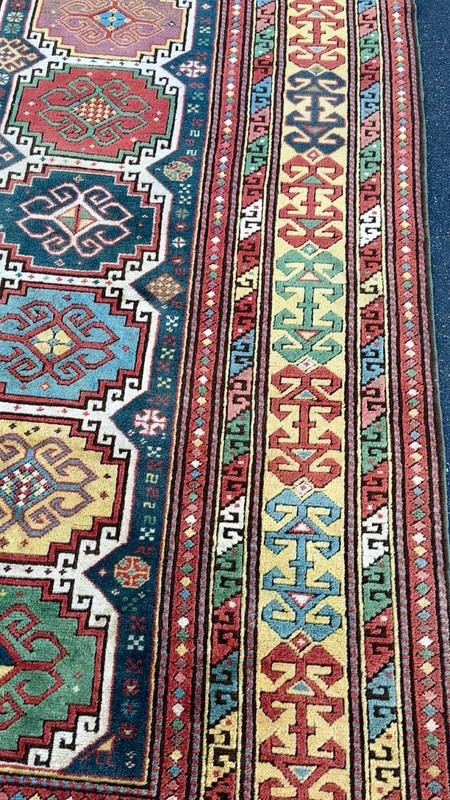 7x9 ft S-Antique Caucasian Moghan Rug gallery