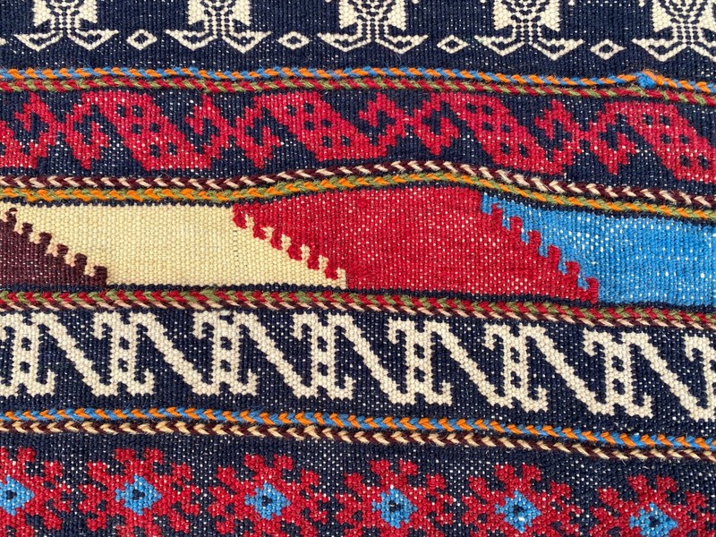 2x5 ft Afghan Turkmen Flatweave Traditional Antique Tribal Wool Area Kilim Rug gallery