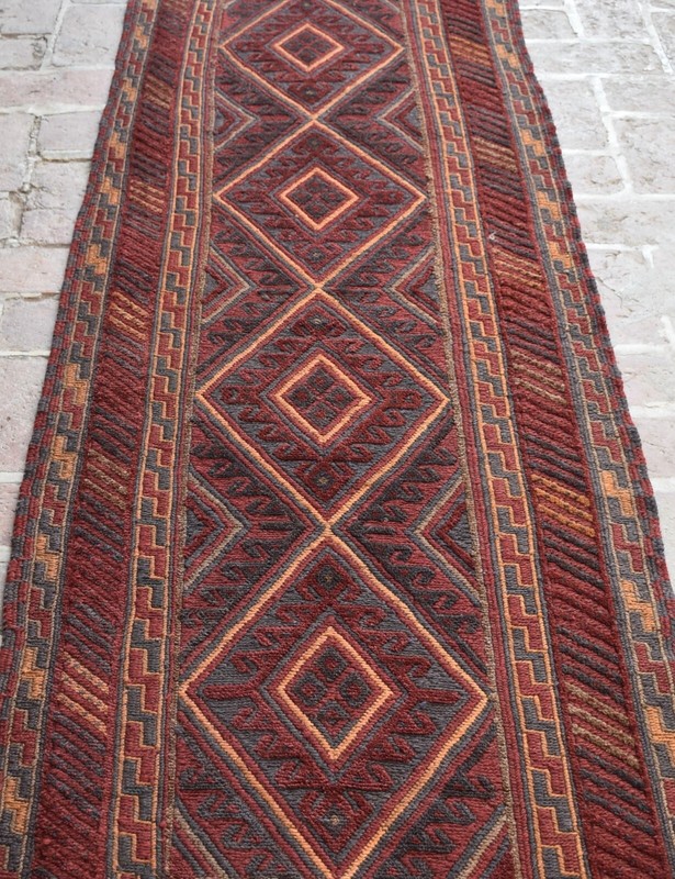 2x12 Ft Handmade Vintage Afghan Moshvani Wool Persian Runner Tribal Hallway Rug gallery