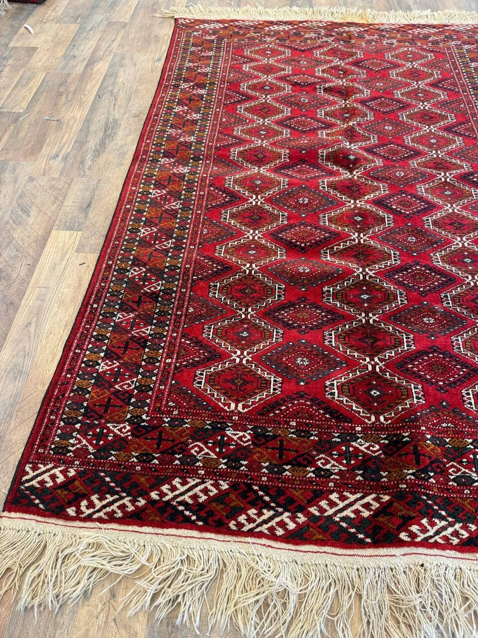 Vintage Turkmen Rug 50x84" | 50+ Yrs Old | MINT Unused | $90K Value | Hand-Knott gallery