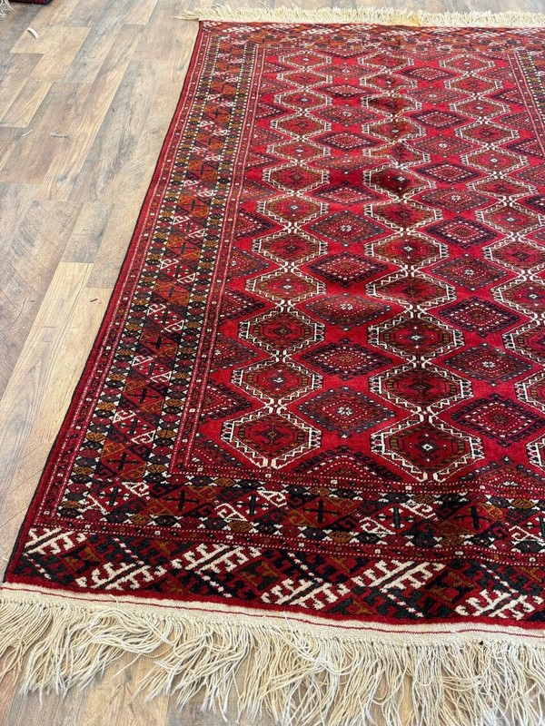 Vintage Turkmen Rug 50x84" | 50+ Yrs Old | MINT Unused | $90K Value | Hand-Knott gallery