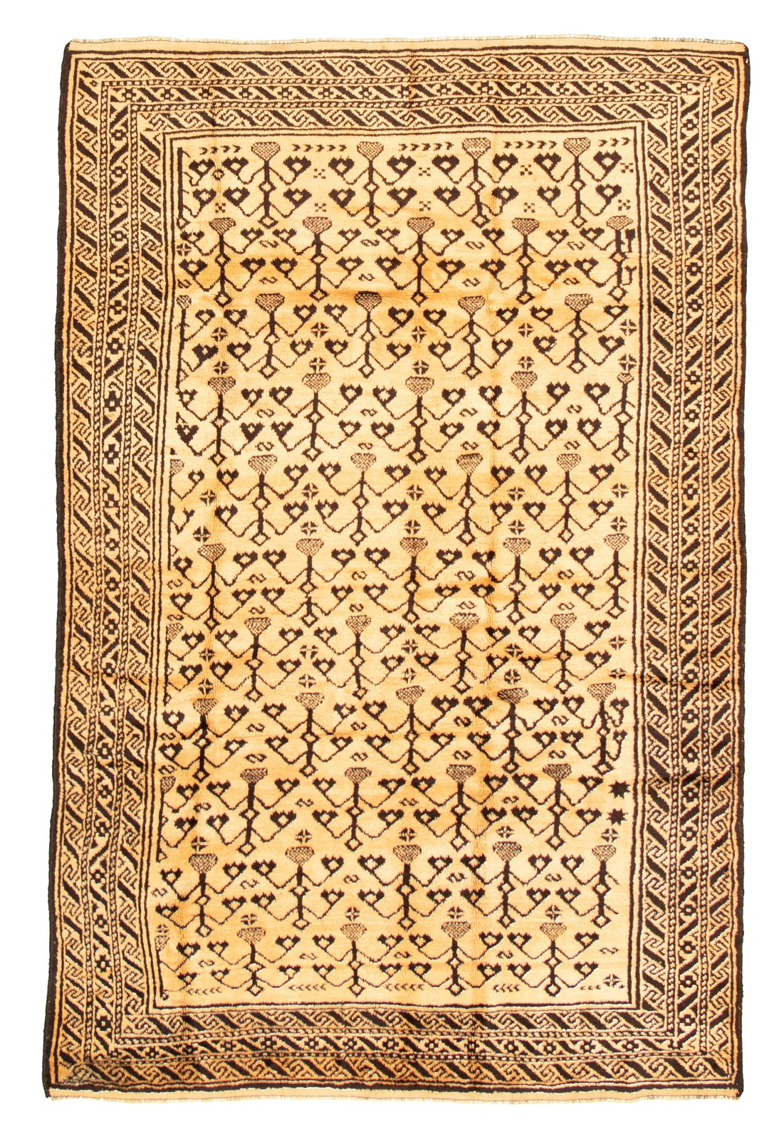Vintage Traditional Hand-Knotted Area Rug 5'7" x 8'6" Oriental Wool Carpet gallery