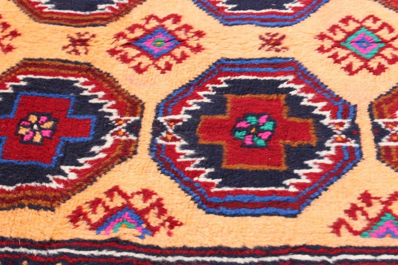 Vintage Hand-Knotted Area Rug 3'4" x 6'8" Traditional Oriental Wool Carpet gallery