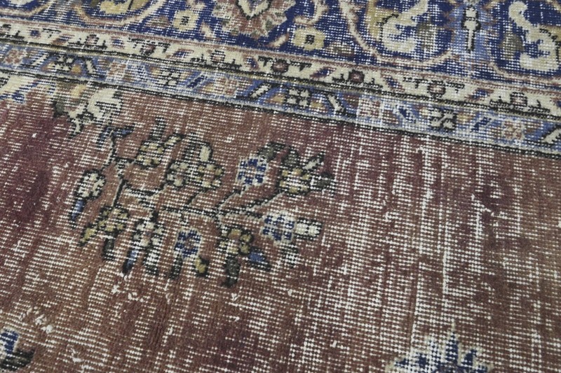 Vintage Turkish Runner Rug 2x8ft Wool Anatolian Handmade Hallway Oushak COPPER gallery