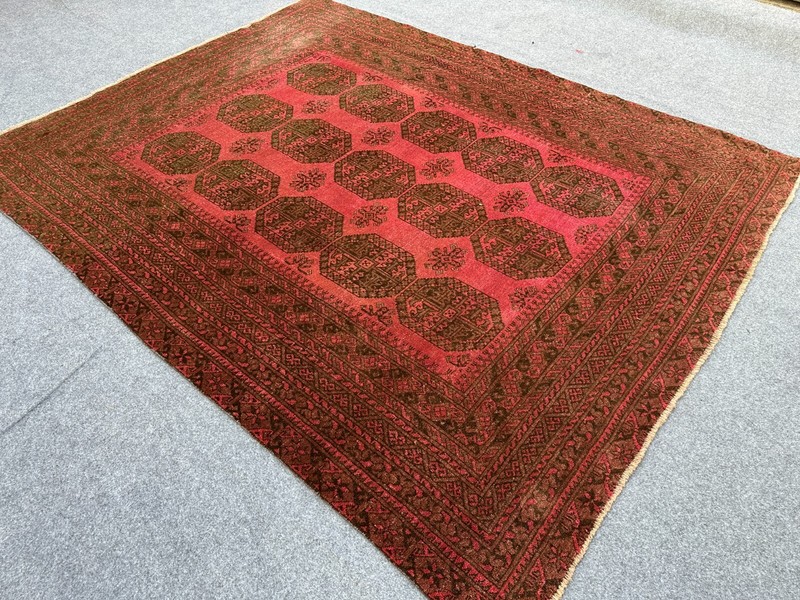 6x8 Afghan Turkmen Vintage Filpai Hand Knotted Rug | Living Room Rug Bedroom Rug gallery
