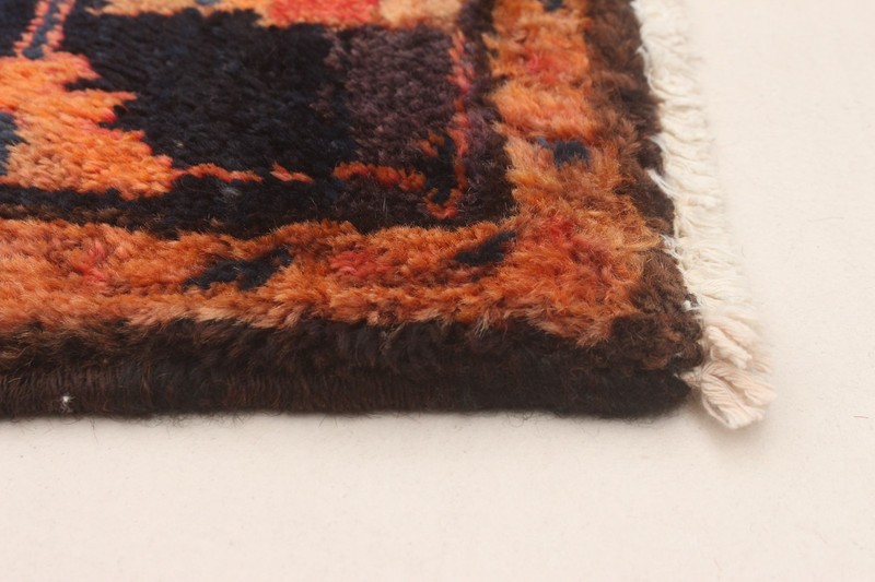 Vintage Hand-Knotted Area Rug 4'3" x 9'10" Traditional Oriental Wool Carpet gallery