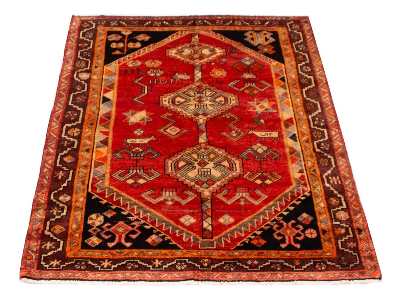 Vintage Hand-Knotted Area Rug 4'7" x 6'7" Traditional Oriental Wool Carpet gallery