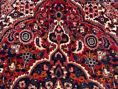 7×10 VINTAGE ORIENTAL RUG ANTIQUE heriz handmade colorful handwoven 8×10 7×11 ft