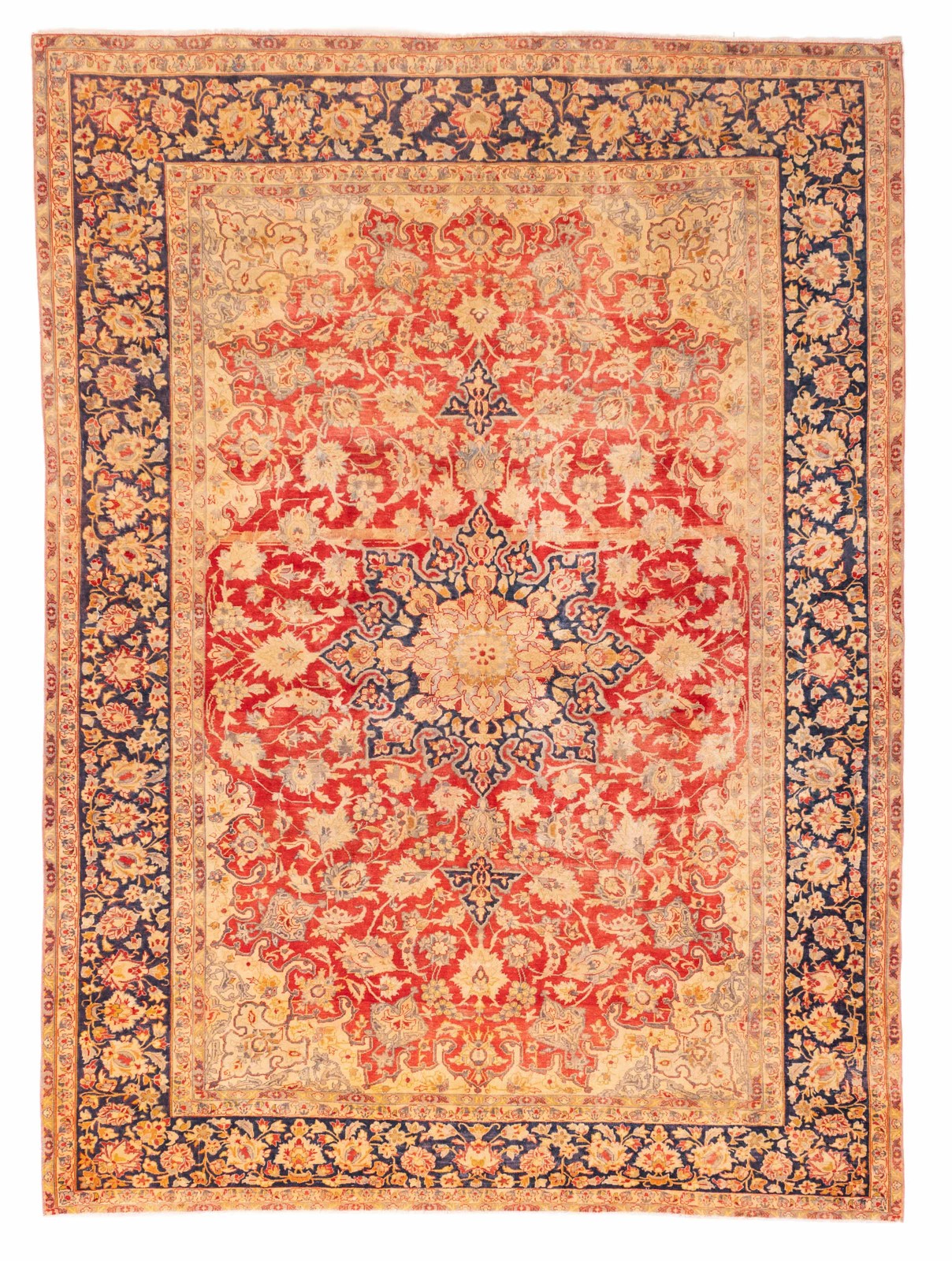 Vintage 9'5" x 12'10" Traditional Hand Knotted Vegetable Dye Wool Area Rug gallery
