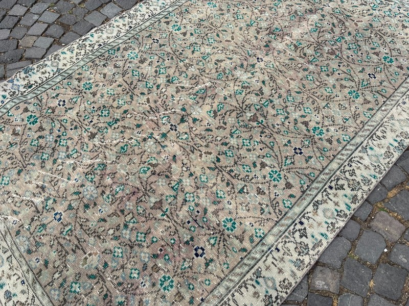 VINTAGE LARGE RUG, HANDMADE WOOL RUG, BOHEMIAN RUG, CARPET | 5,4 x 8,5 ft gallery